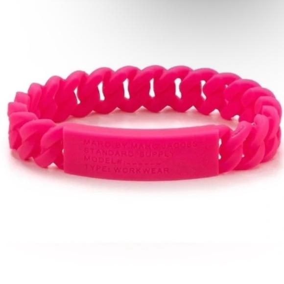 Marc by Marc Jacobs Bold Pink Silicone Bracelet - Picture 1 of 1